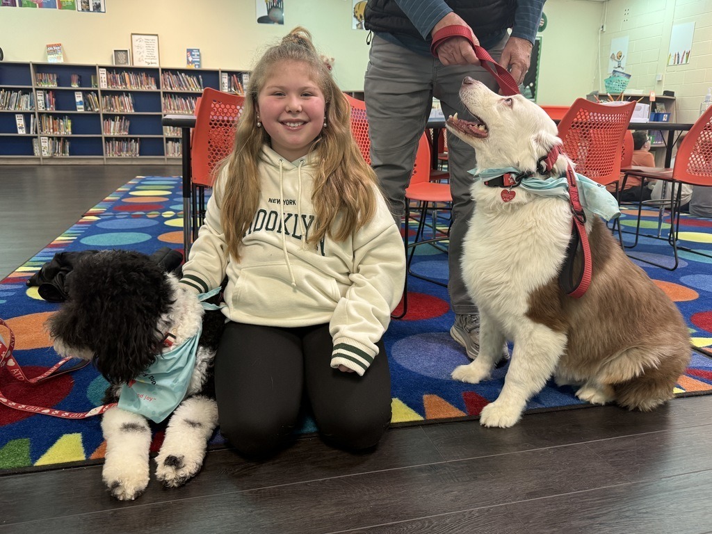 Meadowview Elementary School Therapy Dog Visit 