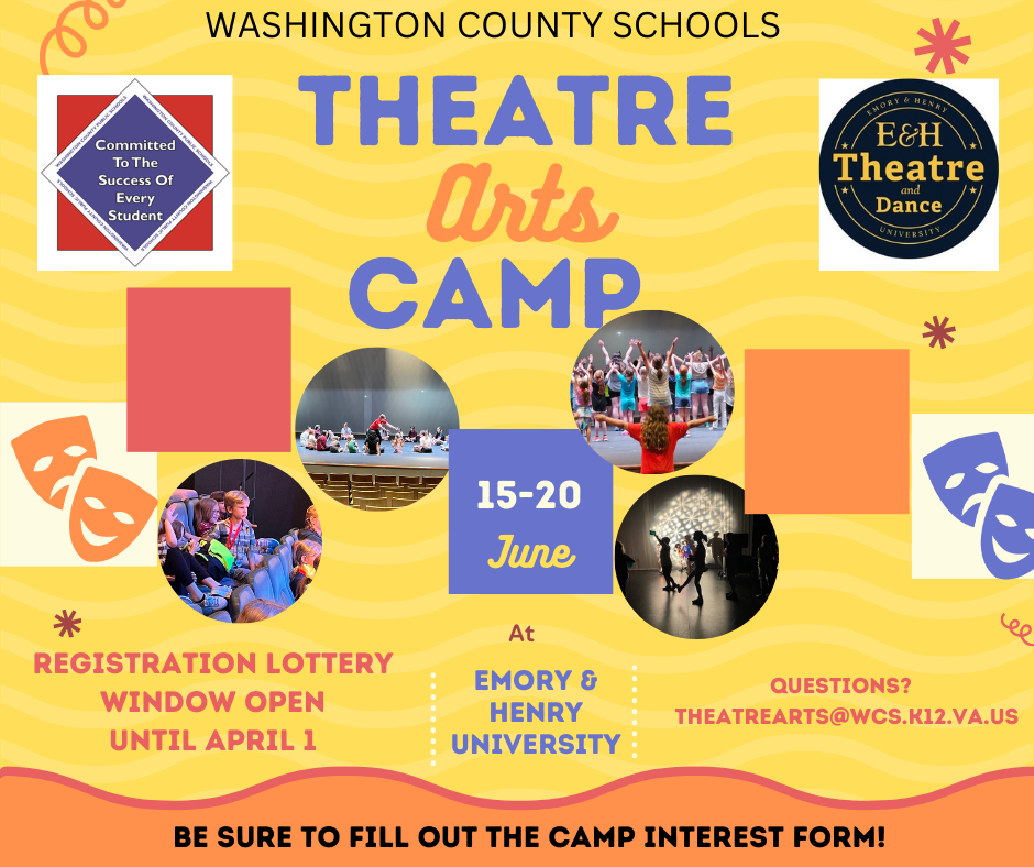 Washington County Schools Theatre Arts Camp 2026