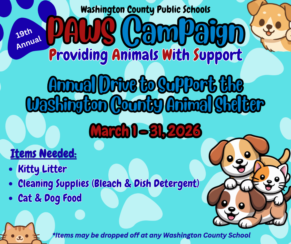 WCPS Providing Animals WIth Support (PAWS) Campaign 2026
