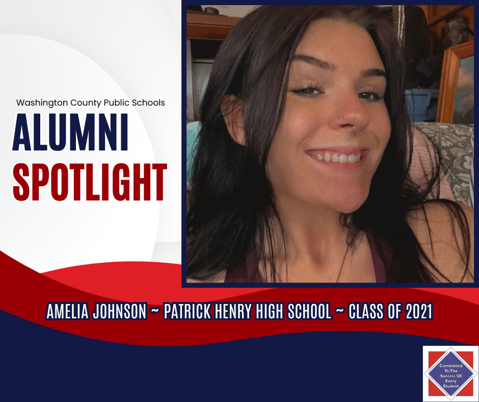 WCPS Alumni Spotlight March 2026 -- Amelia Johnson -- Patrick Henry High School -- Class of 2021