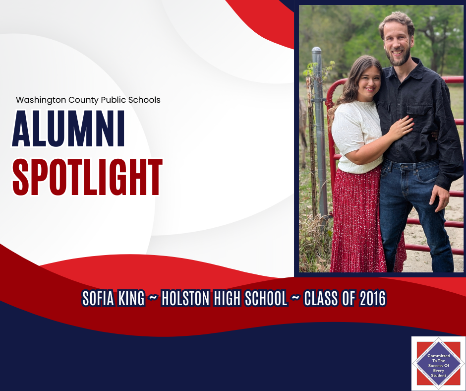 WCPS Alumni Spotlight April 2026 -- Sofia King -- Holston High School -- Class of 2016