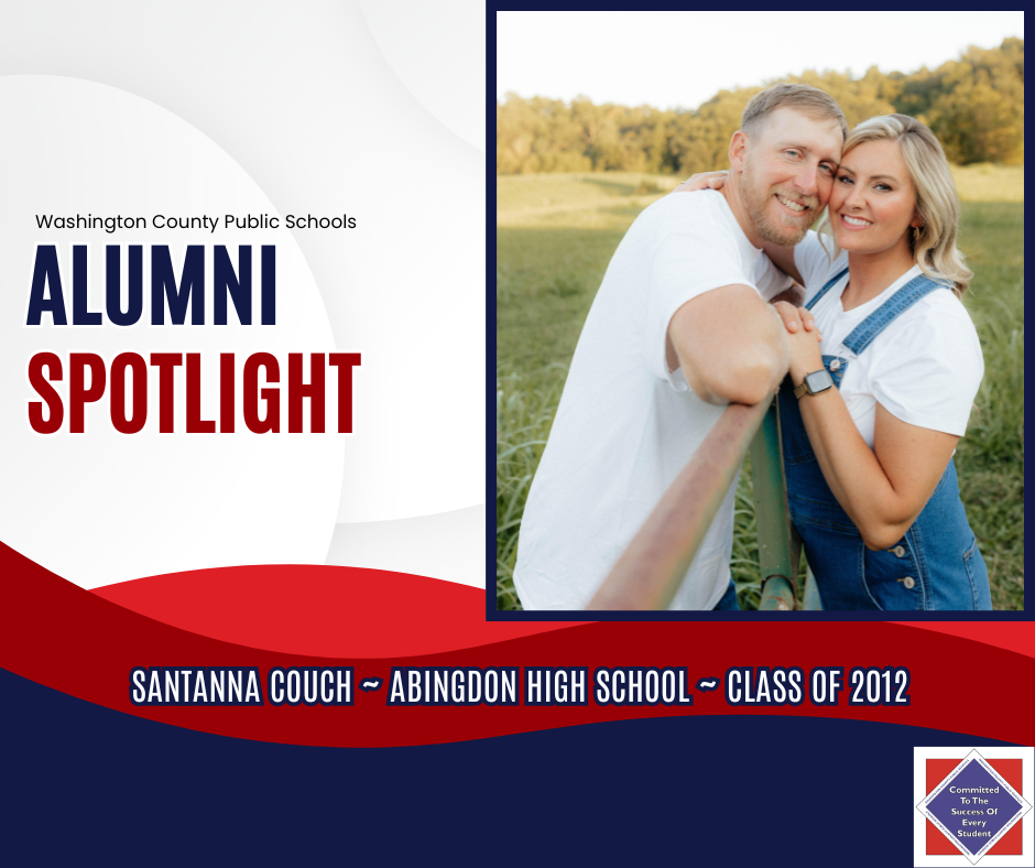 WCPS Alumni Spotlight April 2026 -- Santanna Couch -- Abingdon High School -- Class of 2012