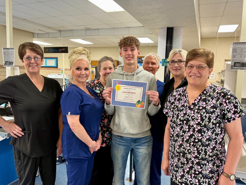 Digital Applications Class School Nutrition Department Menu Design Winner 2026