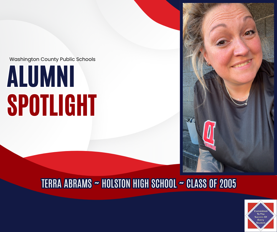 WCPS Alumni Spotlight May 2026 -- Terra Abrams -- Holston High School -- Class of 2005