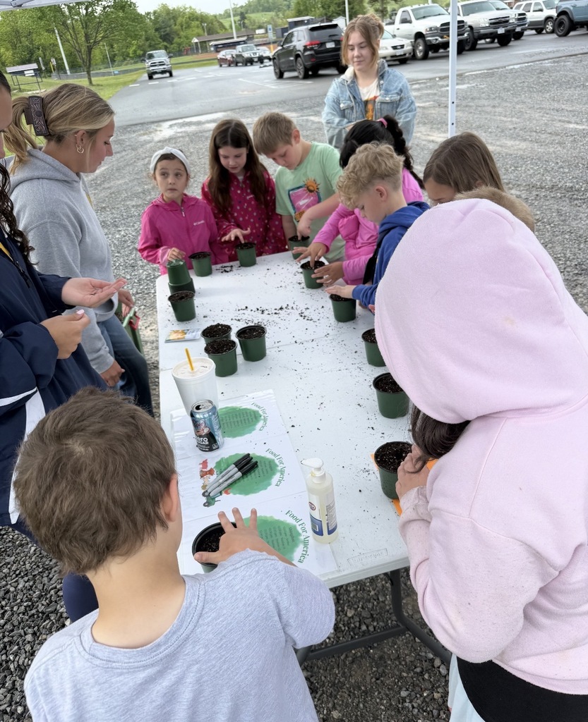 Second Graders enjoyed spending time with AHS FFA members at the Food for America event last week.