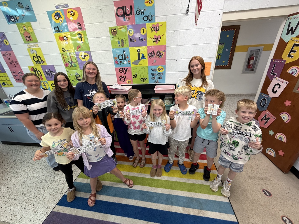 Second Graders enjoyed spending time with AHS FFA members at the Food for America event last week.