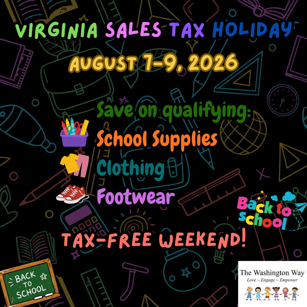 Virginia Sales Tax Holiday Information