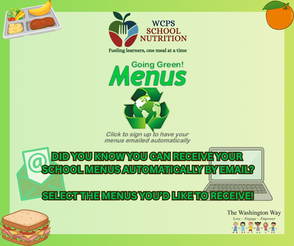 Going Green Menus 2026-2027
