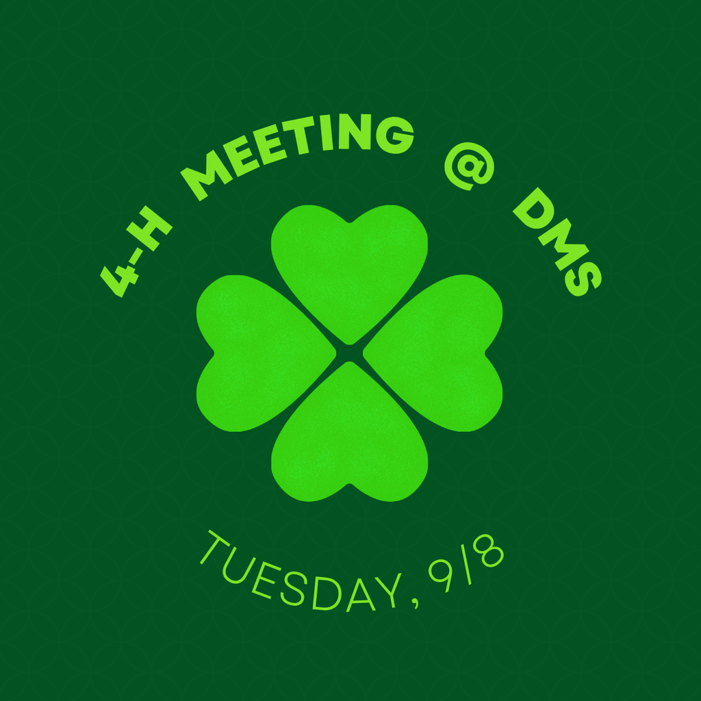 9/8 - 4H Mtg