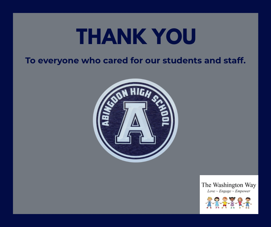 A Message of Appreciation From WCPS & AHS