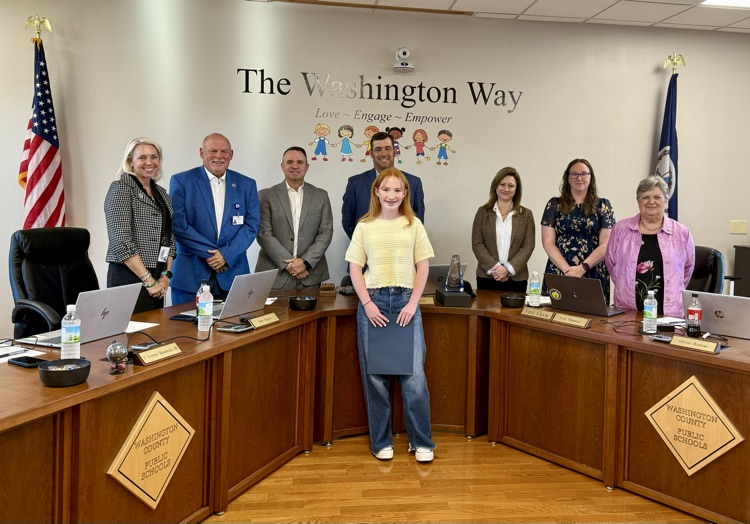 Wallace Middle School School Board Recognition