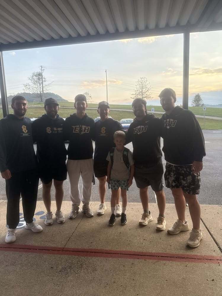 Watauga Elementary School Emory & Henry Baseball Team Visit