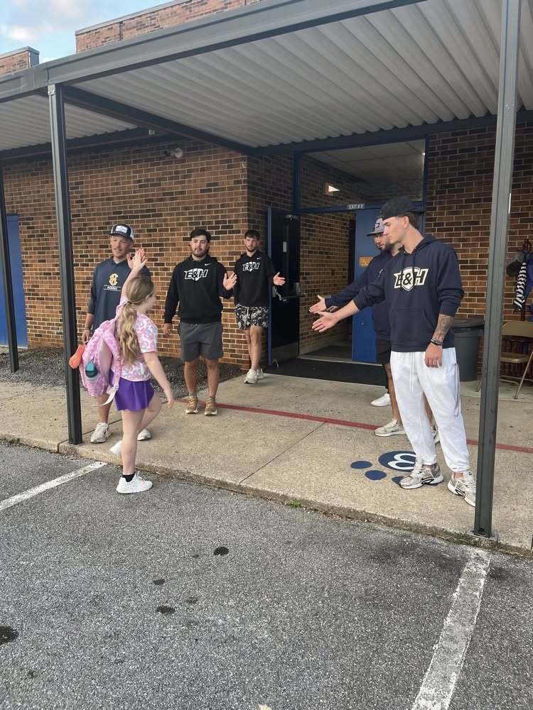 Watauga Elementary School Emory & Henry Baseball Team Visit