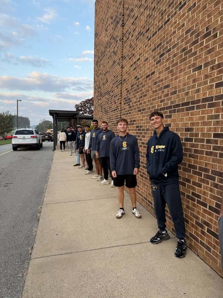 Watauga Elementary School Emory & Henry Baseball Team Visit