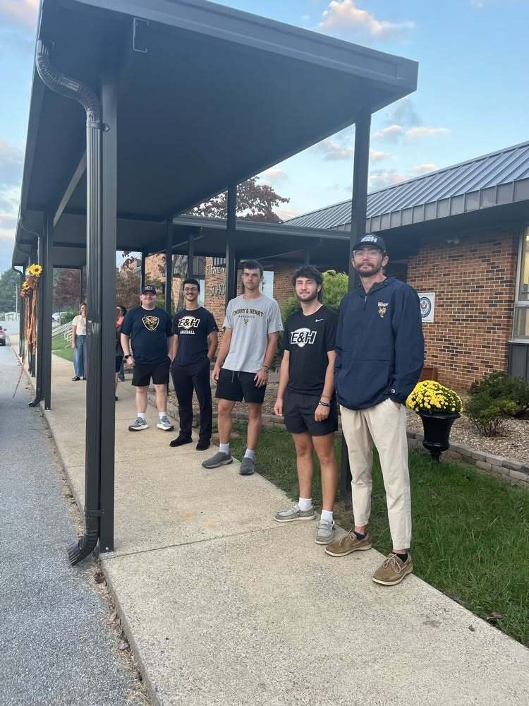 Watauga Elementary School Emory & Henry Baseball Team Visit