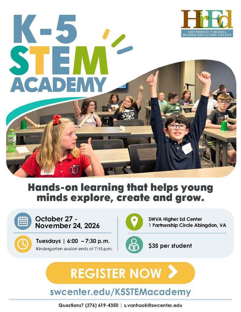 K-5 STEM Academy Flyer