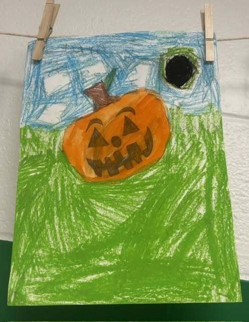 High Point Elementary School Pumpkin Patch Paintings