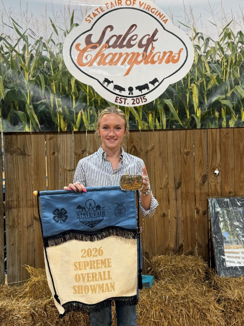 Abingdon FFA Member Named 2026 Virginia State Fair Master Showman
