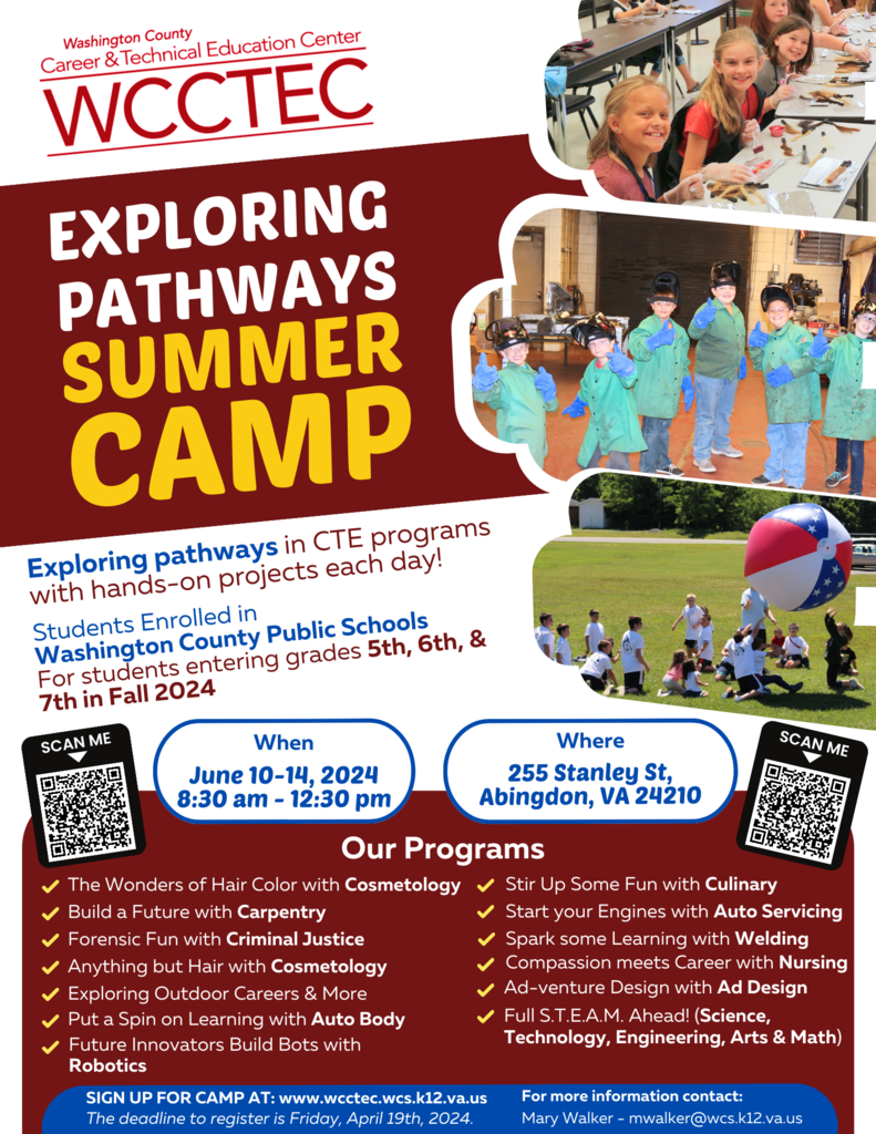 CTE Camp flyer