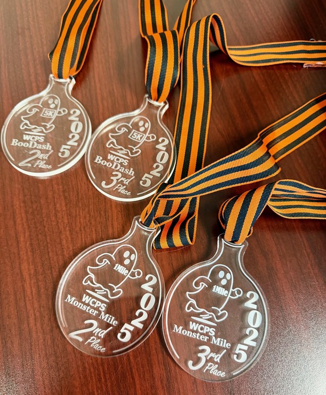 Boo Dash 5K & Monster Mile Medals 