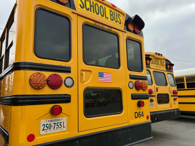American Flag School Bus Decal Unveiling