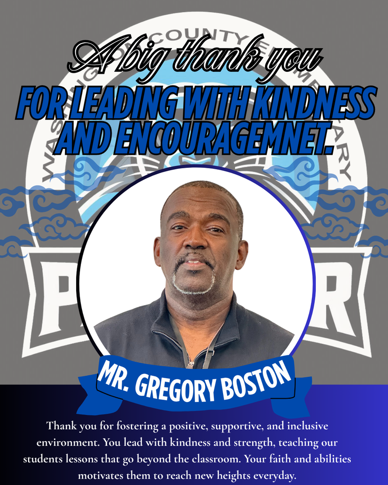 Principal Appreciation: Mr. Gregory Boston