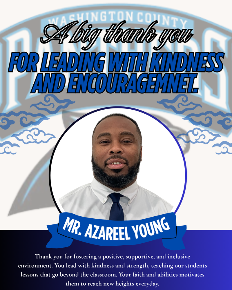 Principal Appreciation: Mr. Azareel Young