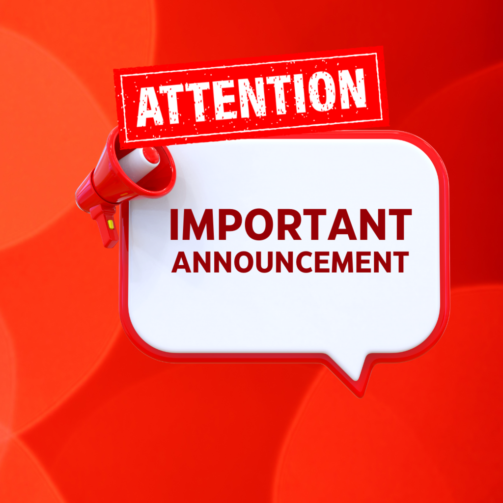 important announcement image