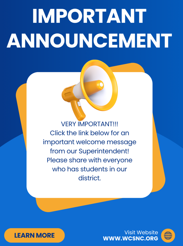 welcome letter announcement