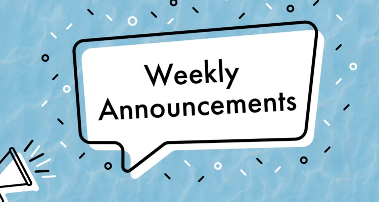 Weekly Announcement