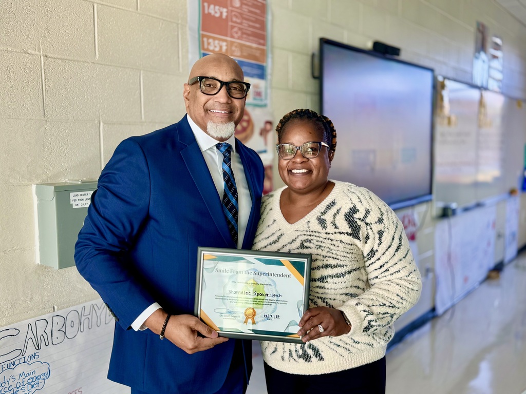 Smiles from the Super:  Mrs. Sharnalee Spencer