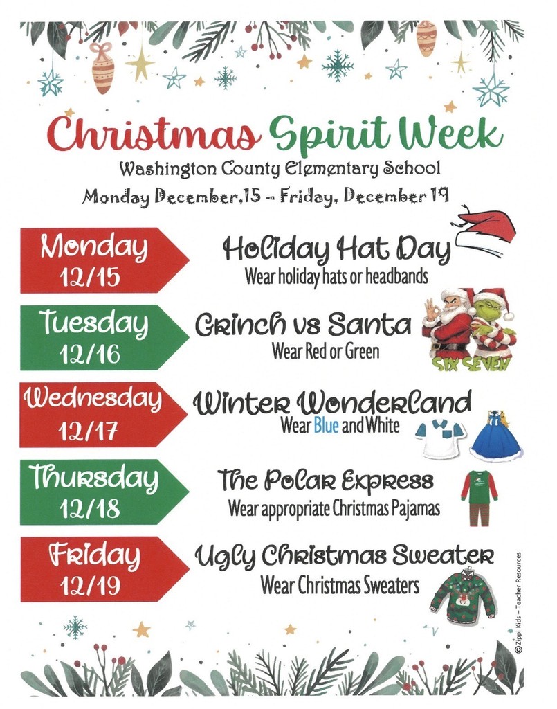 WCES Christmas Spirit Week