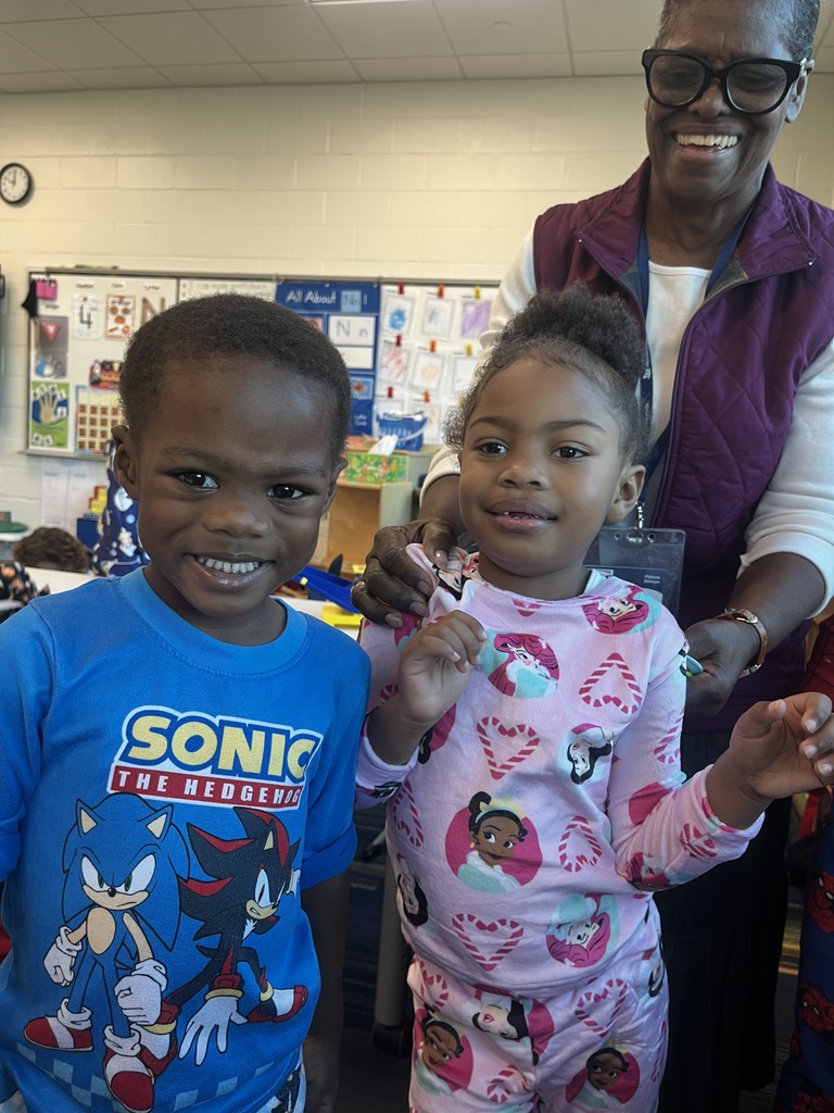 2 Pre-K students wearing pajamas.