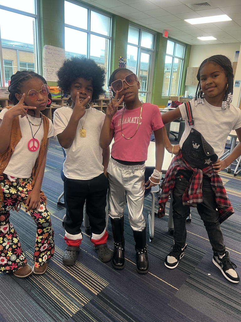 4 of Ms. Taylor's students came from the past to school on Thursday.