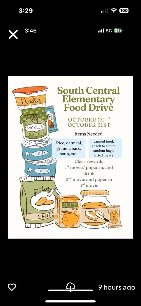 Food Drive 10/20-10/31