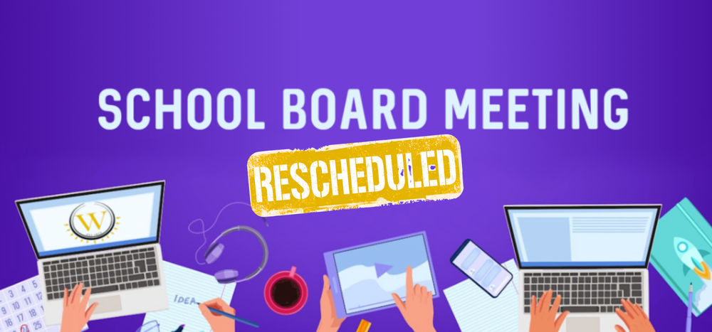 September school board meeting has been rescheduled for september 15, 2026