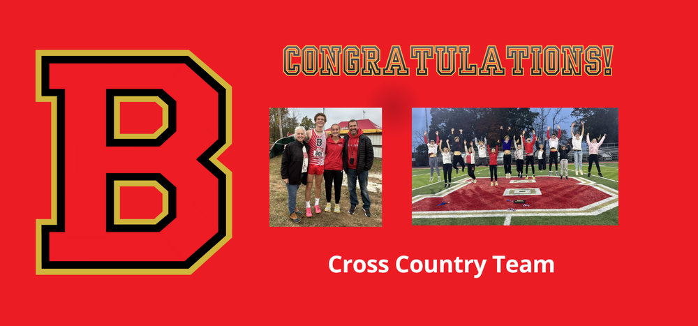 Congratulations Cross Country Team