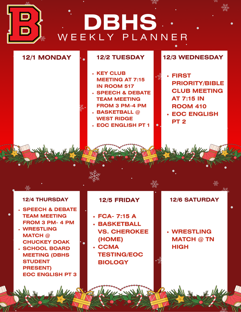 Weekly Planner 12/1