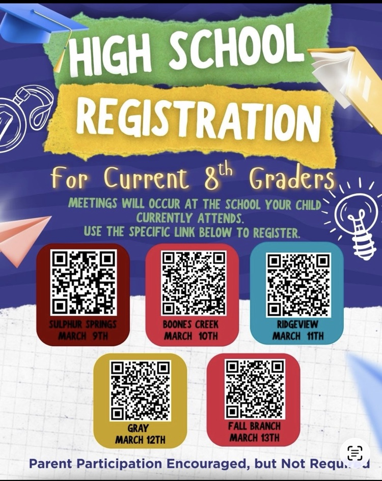 8th grade registration