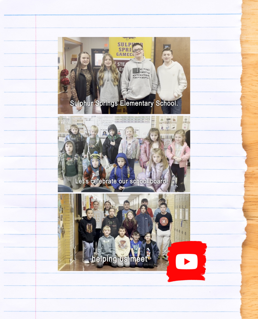 Sulphur Springs Students thank School Board in a Video