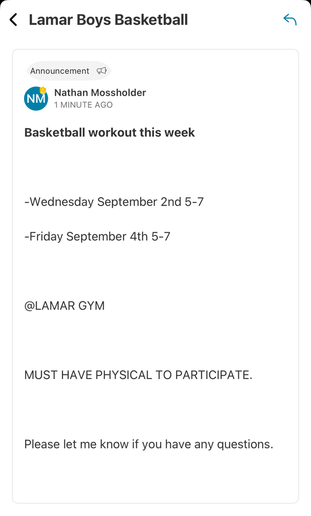 schedule for basketball