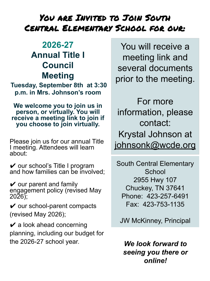 Title I Meeting