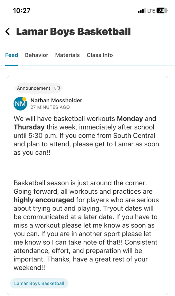 middle school boys basketball
