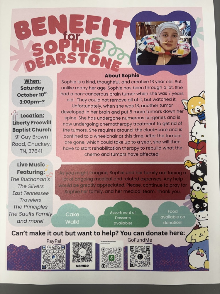 Sophie benefit flyer
