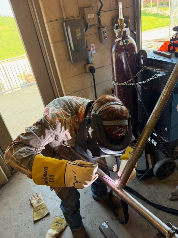 Welding class builds the bars