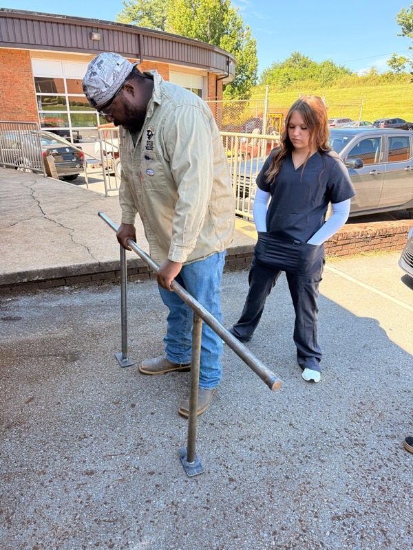 Welding class builds the bars