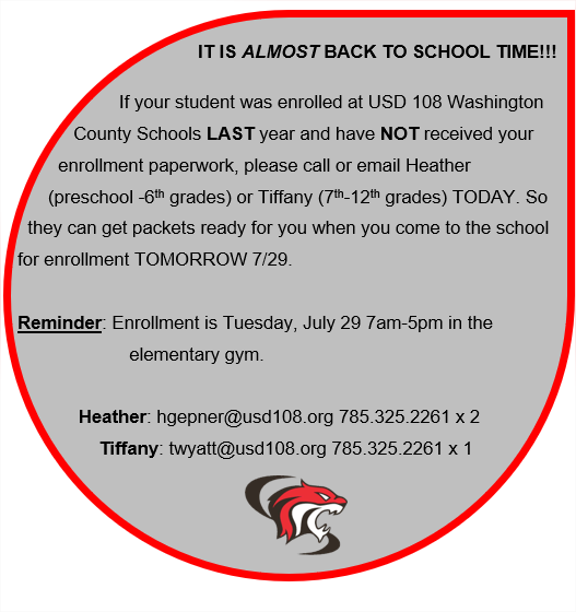 Enrollment paperwork