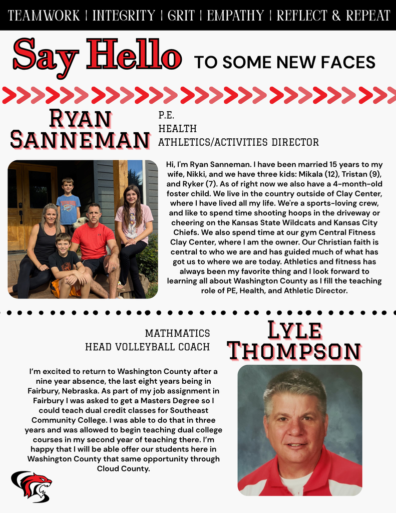 New Teachers at WCJHHS