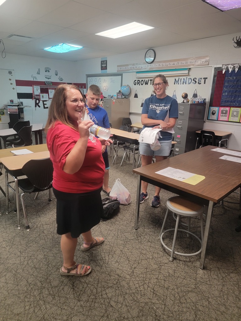 Students and families visiting classrooms