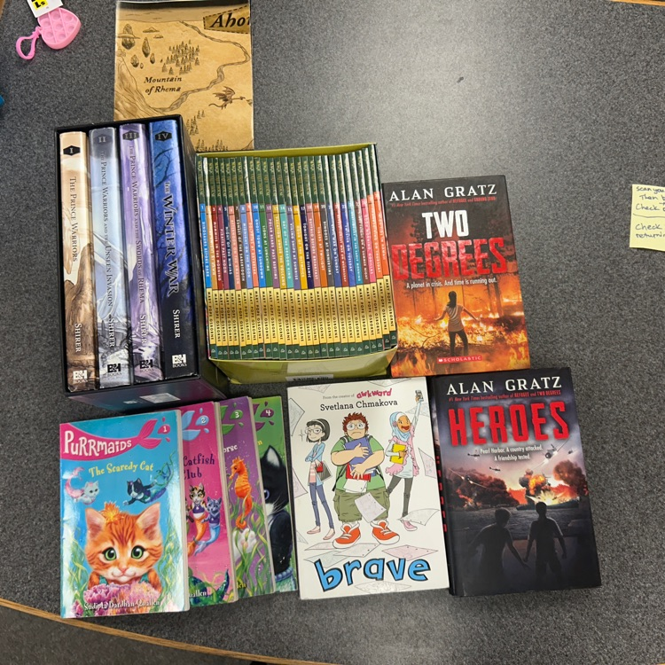 books donated by Dale